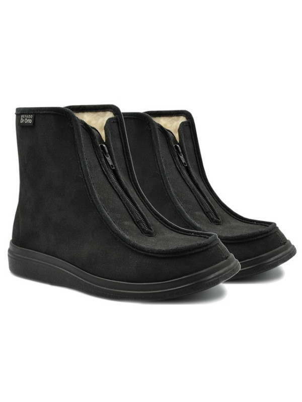 Buty Domowe Męskie DR ORTO 996M008 Ocieplane Naturalną Wełną
