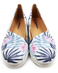 Wygodne balerinki ze skóry naturalnej do pracy na lato Dlastopy 01