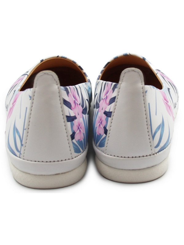 Wygodne balerinki ze skóry naturalnej do pracy na lato Dlastopy 01