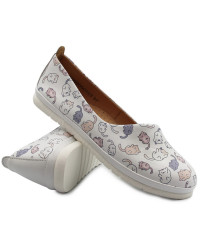 Baleriny dla kobiet na wiosnę ze skóry naturalnej Dlastopy 05