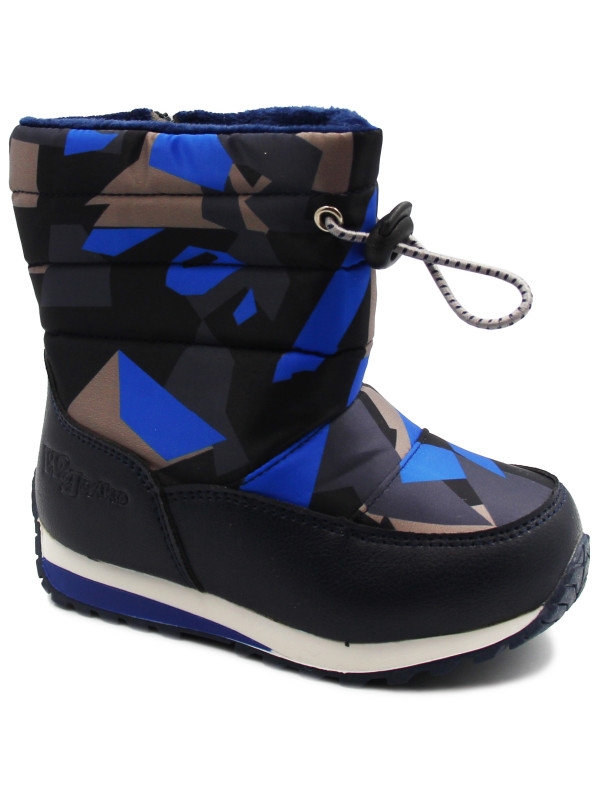 Śniegowce dla chłopca na suwak Wojtyłko 1z23033 granat