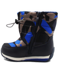 Śniegowce dla chłopca na suwak Wojtyłko 1z23033 granat