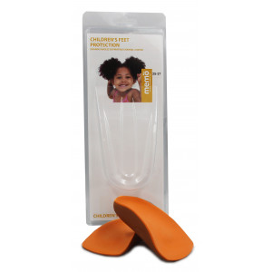 Wkładki Supinujące Korytkowe 10mm MEMO Ortopedyczne 3/4 Pomarańczowe