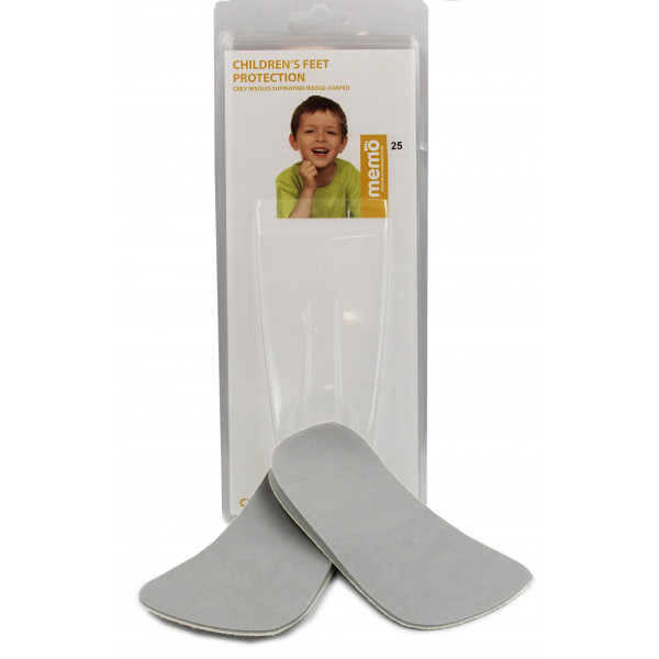Wkładki Supinujące Klinowe 3/4 Szare Ortopedyczne MEMO