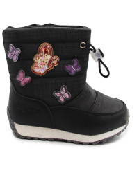 Śniegowce dla dziewczynki ocieplane Wojtyłko 4z24133 czarny