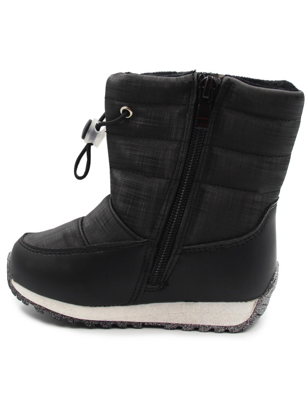 Śniegowce dla dziewczynki ocieplane Wojtyłko 4z24133 czarny