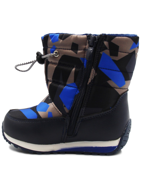 Ocieplane bury na śnieg dla chłopca Wojtyłko 4z23033 granat