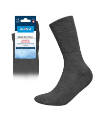 Skarpetki Bezuciskowe ze Srebrem Szare Medic Deo Silver DeoMed