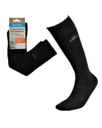 Podkolanówki Zdrowotne z Trójwarstwową Dzianiną Frotte Czarne Medic Deo Long
