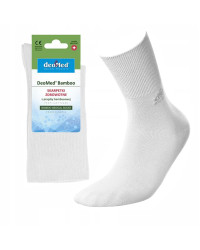 Białe Skarpety Bambusowe DeoMed Bamboo