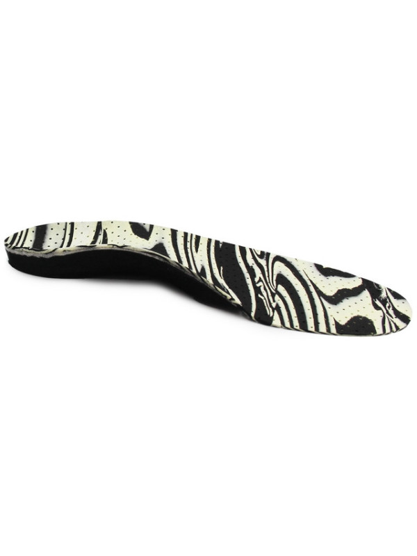 Wkładki ortopedyczne dziecięce na stopę płasko koślawą Correct LS czarno-biały