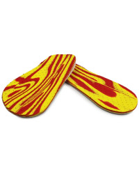 Wkładki ortopedyczne supinujące na koślawość CORRECT S czerwono-żółty