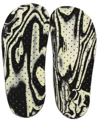 Wkładki supinujące koślawość kolan i pięt Correct S czarno-biały