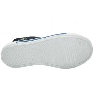 Skórzane trampki dla dziewczynki granatowe Dawid 1108