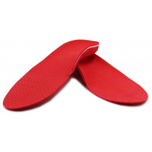Wkładki Ortopedyczne Correct LS - Korytkowe, Supinujące, na Płaskostopie i Stopy Koślawe (Czerwone)