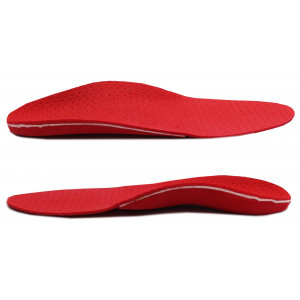 Wkładki Ortopedyczne Correct LS - Korytkowe, Supinujące, na Płaskostopie i Stopy Koślawe (Czerwone)