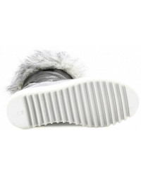 Śniegowce dla dziewczynek na zimę srebrne z futerkiem Bartek w-24385/82g II gatunek