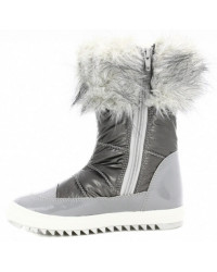 Śniegowce dla dziewczynek na zimę srebrne z futerkiem Bartek w-24385/82g II gatunek