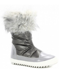 Śniegowce dla dziewczynek na zimę srebrne z futerkiem Bartek w-24385/82g II gatunek
