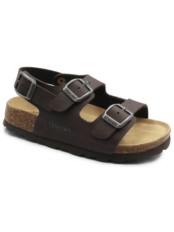 Brązowe Wygodne Sandały Dla Chłopca Genuins Congo Bio Natur Habana II gatunek