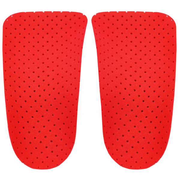 Korekcyjne wkładki do butów na płaskostopie podłużne Correct LS 3/4 kolor czerwony