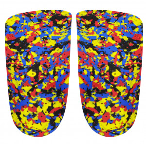 Ortopedyczne wkładki korytkowe na płaskostopie podłużne Correct LS 3/4 kolor kropki ciemny