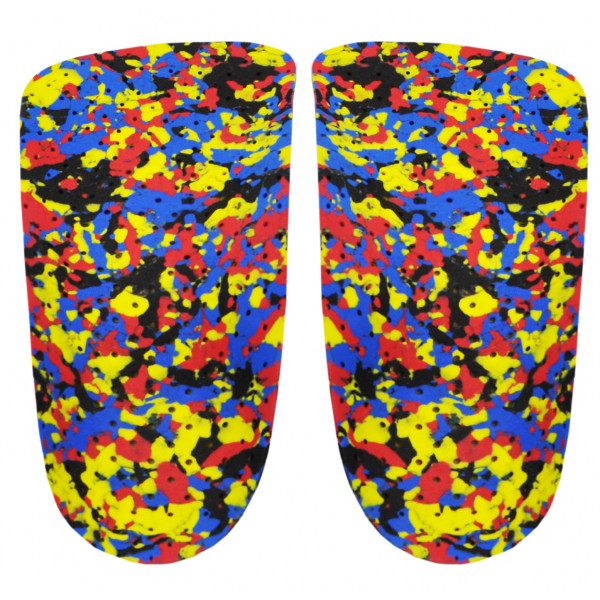 Ortopedyczne wkładki korytkowe na płaskostopie podłużne Correct LS 3/4 kolor kropki ciemny