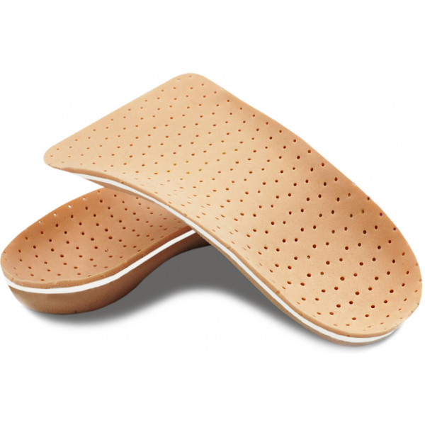 Wkładki do butów ortopedyczne płaskostopie podłużne Correct LS 3/4 kolor beżowy