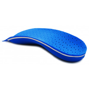 Wkładki ortopedyczne na płaskostopie podłużne Correct LS 3/4 niebieskie