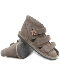 Różowe Kapcie Profilaktyczne Danielki z Kwiatuszkami