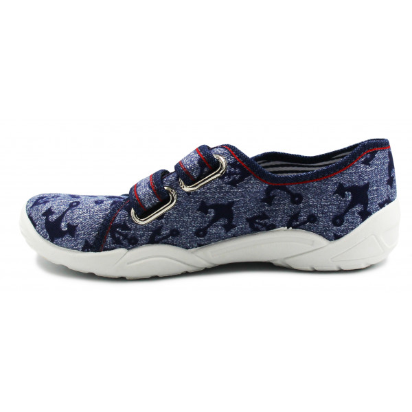 Kapcie Chłopięce Na Rzepy Renbut 33-374ls-0717 Kotwice