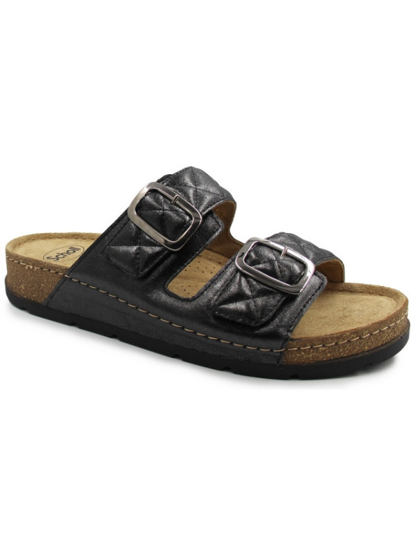 Klapki damskie na lato do pracy Scholl bora 2 straps med MF312661004