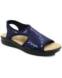 Eleganckie granatowe sandały na lato dla kobiet Sanital Flex 8041.17
