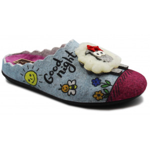 Kapcie Damskie Na Zimę Manitu 320092-00 Jesień-Zima