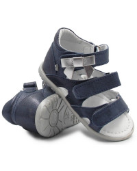 Eleganckie Sandały Dla Dziewczynek Na Rzepy Z Kokardką Emel e 2090b