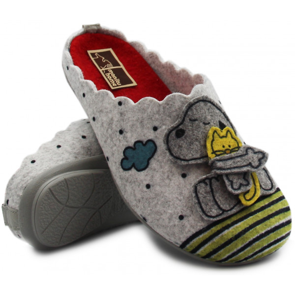 Kapcie Damskie Na Prezent Manitu 320102-91 Jesień-Zima