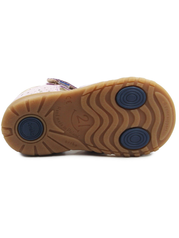 Buty Na Lato Dla Dziewczynki Sandały Ameko a6 Bee-Lilac