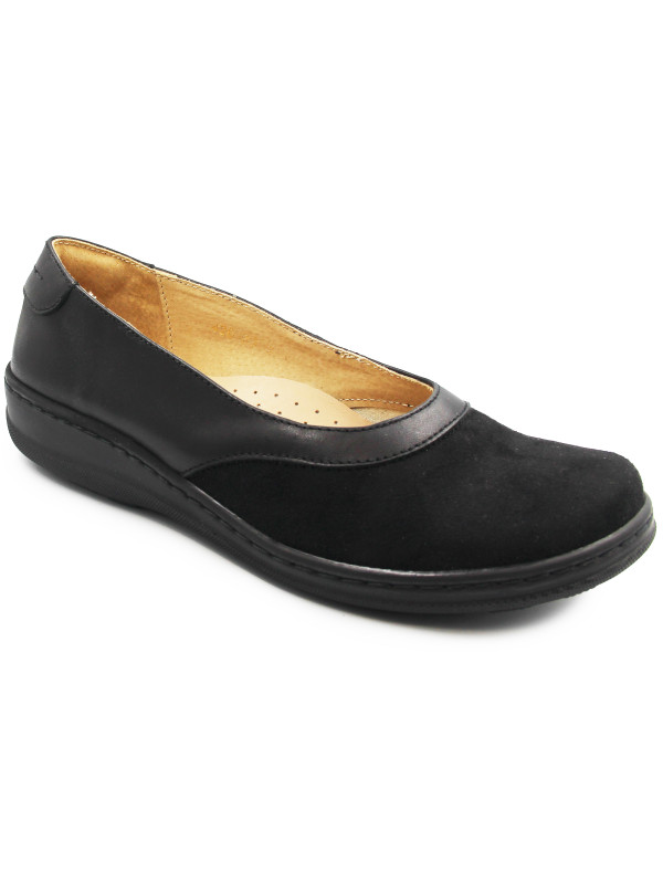 Eleganckie Buty Damskie Baleriny Helios 426 Czarne