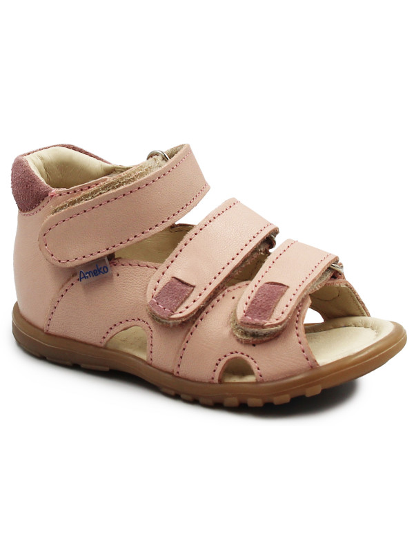 Sandały Dla Dziewczynki Różowe Ameko A9-Simple Nude Pink