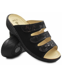 Klapki Damskie Na Szerokie Stopy Dr Brinkmann 700438-01