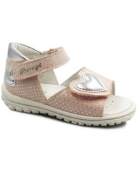 Sandały Dla Dziewczynek Różowe Z Serduszkiem Primigi 3860811