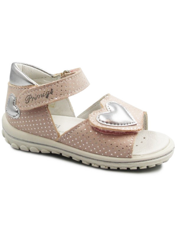 Sandały Dla Dziewczynek Różowe Z Serduszkiem Primigi 3860811