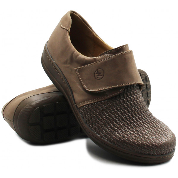 Półbuty Damskie Skórzane na Wiosnę Brązowe Helios 382