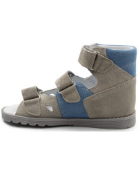 Sandały dla chłopca do przedszkola ze skóry naturalnej Bartek 81804-020