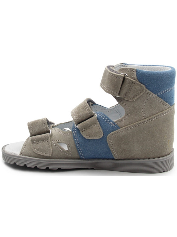 Sandały dla chłopca do przedszkola ze skóry naturalnej Bartek 81804-020