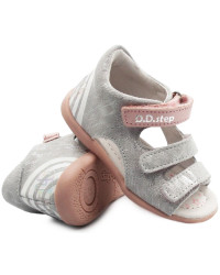 Sandały Dla Dziewczynki Zmieniające Kolor D.D.Step g075-345a White