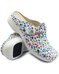 Klapki Damskie Do Pracy Nursing Care Noruega Flowers pe94f4