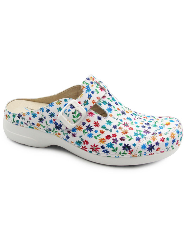 Klapki Damskie Do Pracy Nursing Care Noruega Flowers pe94f4