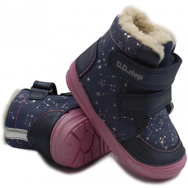 Trzewiki Ocieplane d.d.step W071-887 royal blue