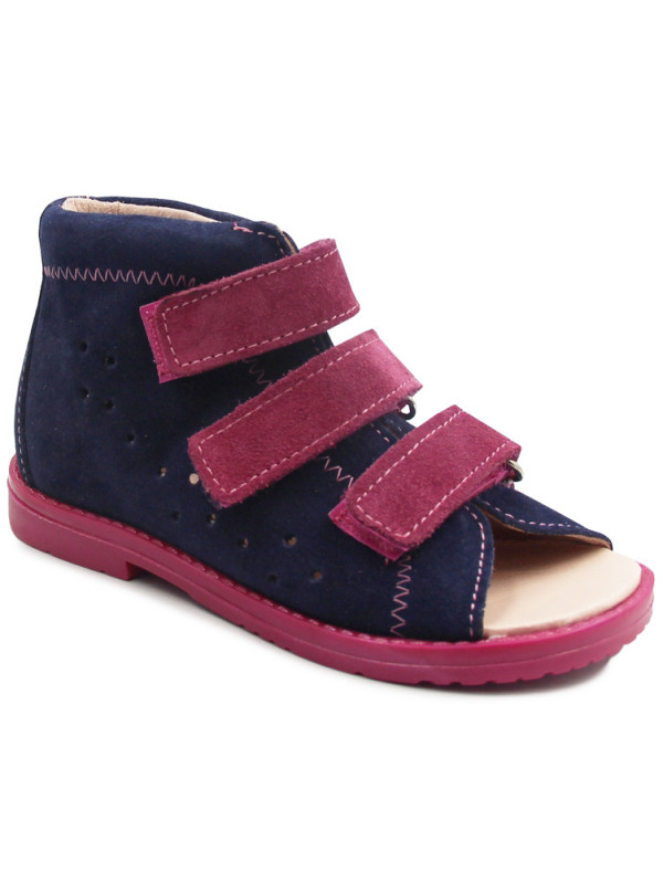 Sandały ortopedyczne z obcasem thomasa dla dziewczynki do przedszkola Dawid